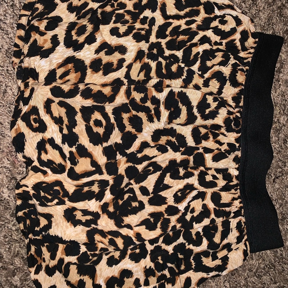 Cheetah print mini skirt